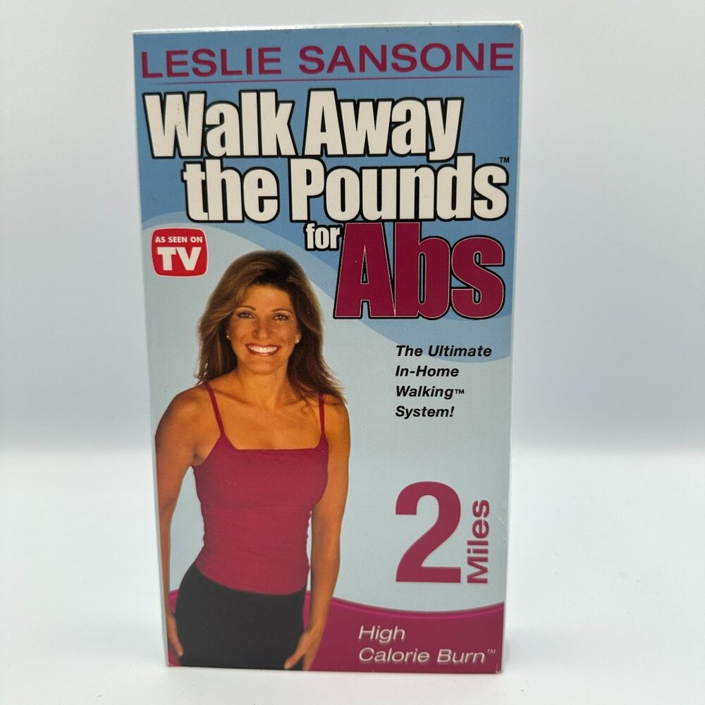 Leslie Sansone Walk Away The Pounds For Abs 2 Miles VHS High Calorie Burn